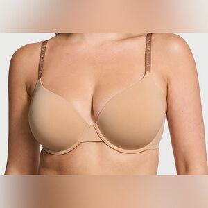 Victoria’s Secret T-Shirt Lightly Lined Demi Bra Nude 38DD